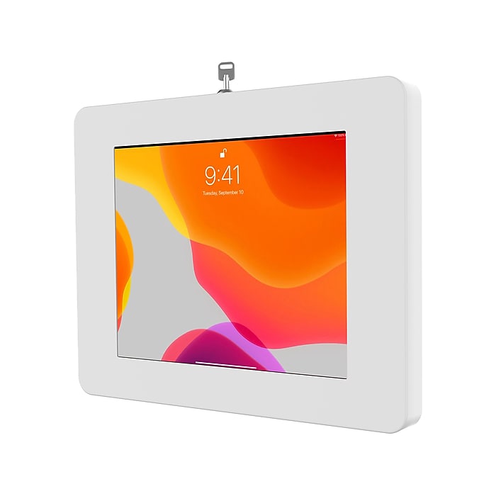 CTA Digital Premium Anti-Theft iPad Locking Wall Mount, White (PAD