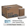 Pacific Blue Basic C-Fold Paper Towels, 1-ply, 240 Sheets/Pack, 10 Packs/Carton (20603)~#|#~EA12F2D1-DE91-4777-AF811DDBD7879F86_sc7