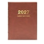 2027 Excello Brands 7.3" x 8.5" Daily Standard Planner, Paperboard Cover, Brown Leather (CD68-CY27-BN-L)~#|#~EA153407-25C0-4BD5-BA78699530091AFF_sc7
