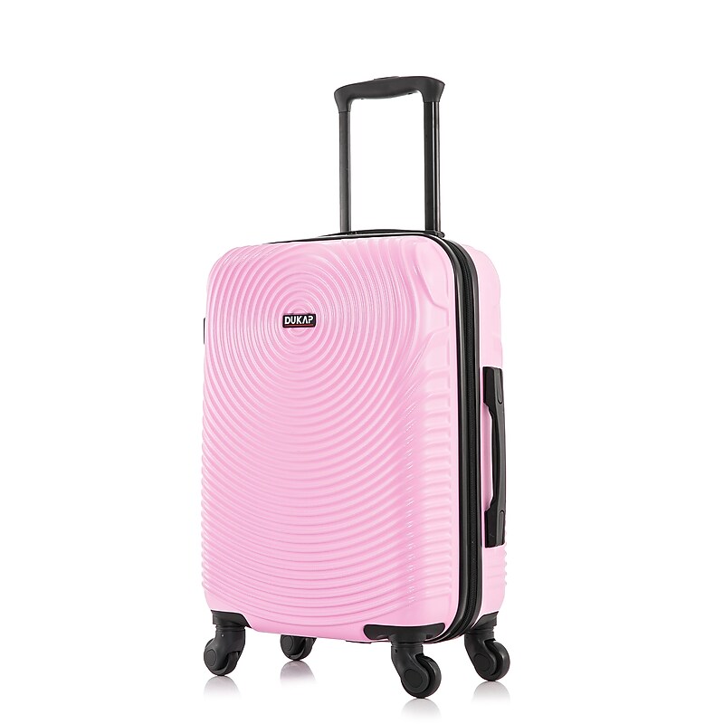 DUKAP Inception 22.04" Hardside Suitcase, 4-Wheeled Spinner, TSA Checkpoint Friendly, Pink (DKINC00S-PNK) image 1