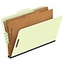 Pendaflex Pressboard Classification Folder, 2-Dividers, 2 1/2" Expansion, Legal Size, Light Green, 10/Box (17176EE)~#|#~EA1949A5-C947-4E93-BA585CDF4FF5EB46_sc7