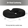 Mind Reader Ergonomic Memory Foam Seat Cushion with Cooling Core, Black (DOSEATCG-BLK)~#|#~EA196376-2C3B-4C4D-9446561E841CA63F_sc7