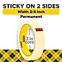 Scotch Permanent Double Sided Tape Refill, 3/4" x 36 yds., Clear, 2/Pack (665-2P34-36)~#|#~EA1C4DD1-DF90-48C7-98C47D695573FFC7_sc7