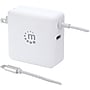 Manhattan Power Delivery Wall Charger with Built-in USB-C Cable, 60-Watts, White, (180245)~#|#~EA26DA79-1CC5-460C-BA4152A395936C53_sc7