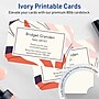 Avery Integrated Cards, 3.5" x 5", Matte Ivory, 100/Pack (95341)~#|#~EA26F6C0-05A1-4DEF-891ED84D6B1A2884_sc7