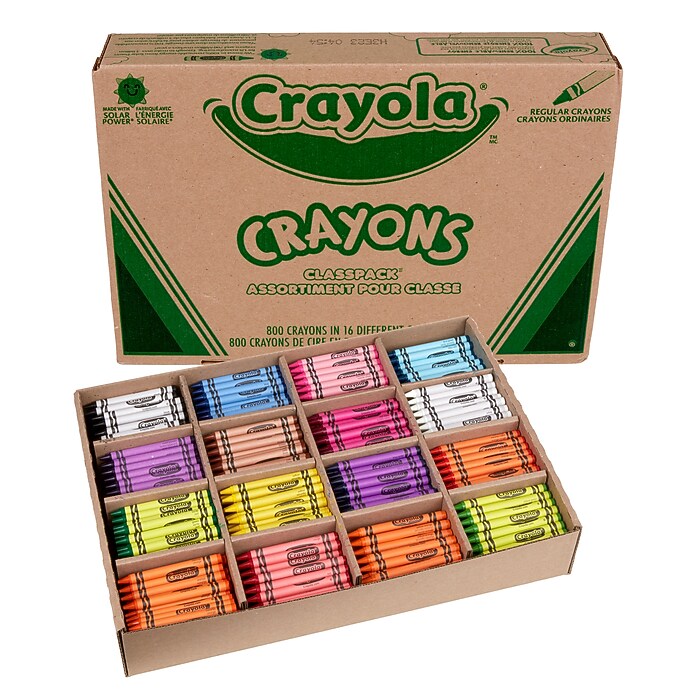 The Classic Collection 全152枚セット Crayola Classpack Crayons, 800/Box (52-8016) | Staples