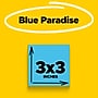 Post-it Super Sticky Notes, 3" x 3", Blue Paradise, 90 Sheet/Pad, 5 Pads/Pack (654-5SSBE)~#|#~EA2A444E-00CA-4914-83FC32B284BC2F7B_sc7
