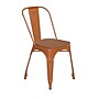 Flash Furniture Perry Indoor-Outdoor Stackable Chair, Orange with Teak Seat (CH31230ORPL1T)~#|#~EA2BD143-745F-4F2D-A15CD34C4519CCCE_sc7