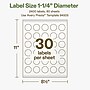 Avery Hemp Round Laser/Inkjet Multipurpose Labels, 1-1/4" Dia, Off-White (2400/Box)~#|#~EA2C892A-EAB7-4795-B9905E6C52B08245_sc7