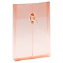 JAM Paper Premium Plastic Filing Envelope, Peach, 3/Pack (33630PCHX3)~#|#~EA2CA32C-3BBA-4415-9703850B1A3FD12A_sc7