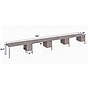 Boss Office Products Simple System 71"W Desk with Pedestal, White, 4/Set (SGSD010-203-WT)~#|#~EA31D6EA-496A-4062-83624822264F03DB_sc7