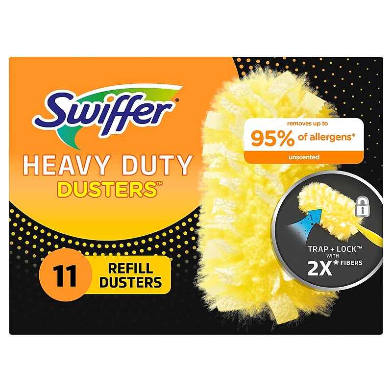 Swiffer Heavy Duty Duster Blend Refills, Yellow, 11/Box (99035) image 1