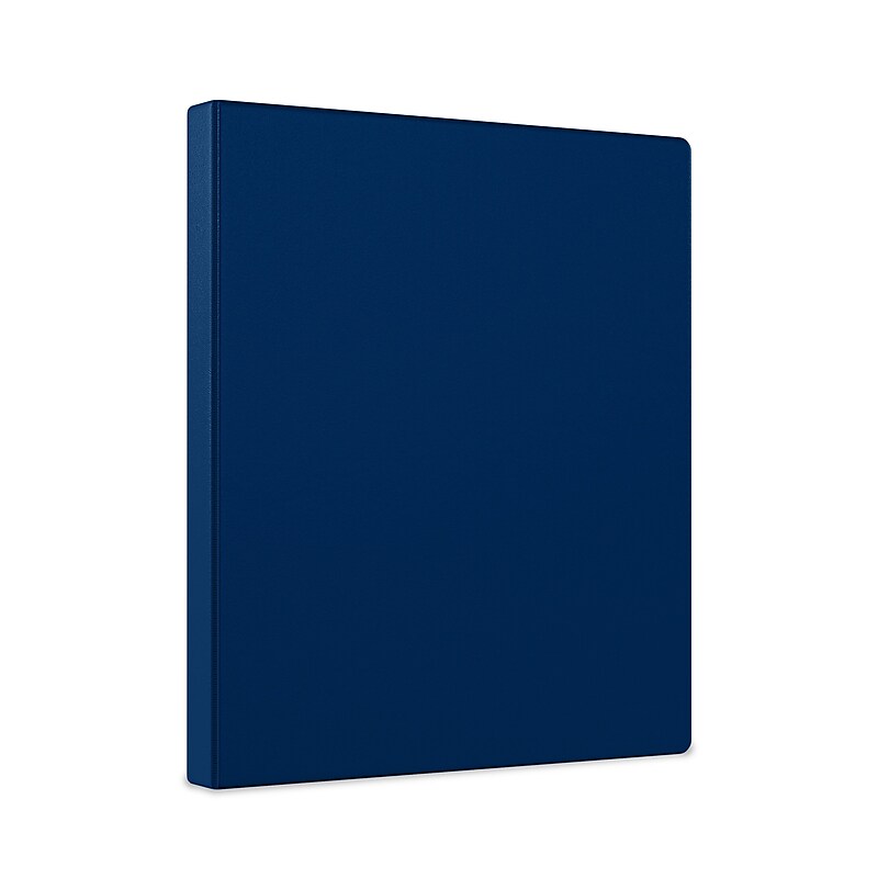 Staples 1/2" 3-Ring Non-View Binder, Navy (ST26648-CC) image 1