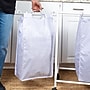 Household Essentials 4-Section Rolling Laundry Sorter, Polyester, White (HE1113)~#|#~EA3D1BE3-E2E1-4FDE-BAA66E0978E763ED_sc7