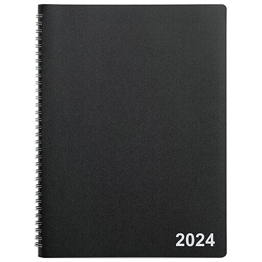 2023 Staples 8" x 11" Monthly Planner, Black (TR5218423) Staples