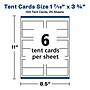 Avery Place Card, 1.44" x 3.75", Textured White, Inkjet/Laser, 150/Pack (16109)~#|#~EA435646-9A8D-4F13-9393B97B45D265C0_sc7