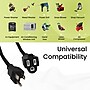 GoGreen Power 50' Indoor/Outdoor Extension Cord, 14 AWG, Black (GG-13850BK)~#|#~EA467485-34FB-4C21-B58EF28E5B18C0DE_sc7