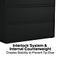 Staples HL8000 Commercial 3-Drawer Lateral File Cabinet, Locking, Letter/Legal, Black, 42"W (23202D)~#|#~EA4AFEBF-A74D-41D5-8FD0382FFB6B32A7_sc7