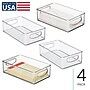 iDESIGN Small Stackable Plastic Storage Bin, Clear (29408M4)~#|#~EA535353-B6BC-4FBE-94DB186966F5995B_sc7