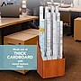 AdirOffice 12-Slot Roll File Box, Walnut, 22" x 15" x 12", Walnut, 2/Pack (627-2PK)~#|#~EA5446E9-FA23-4F18-857ED2094D7B88CE_sc7