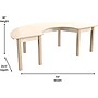 Flash Furniture Bright Beginnings Hercules 59" Semi-Circle Table, Beech (MK-ME088014-GG)~#|#~EA558E1C-9EC8-4772-A3A8D2677FAFBA5F_sc7