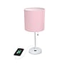 Creekwood Home Oslo Duo 19.5" LED Table Lamp with USB Port, White Base/Light Pink Shade, 2/Set (CWT-2011-PO-2PK)~#|#~EA5751EA-9BBD-4E38-983F5F8DF0D3F0C7_sc7