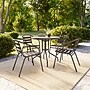 Flash Furniture Lila Metal Restaurant Stack Chairs, Bronze, 4/Pack (4TLH017CBZ)~#|#~EA5C2BE9-0EA2-491F-91128ED6F77CD501_sc7