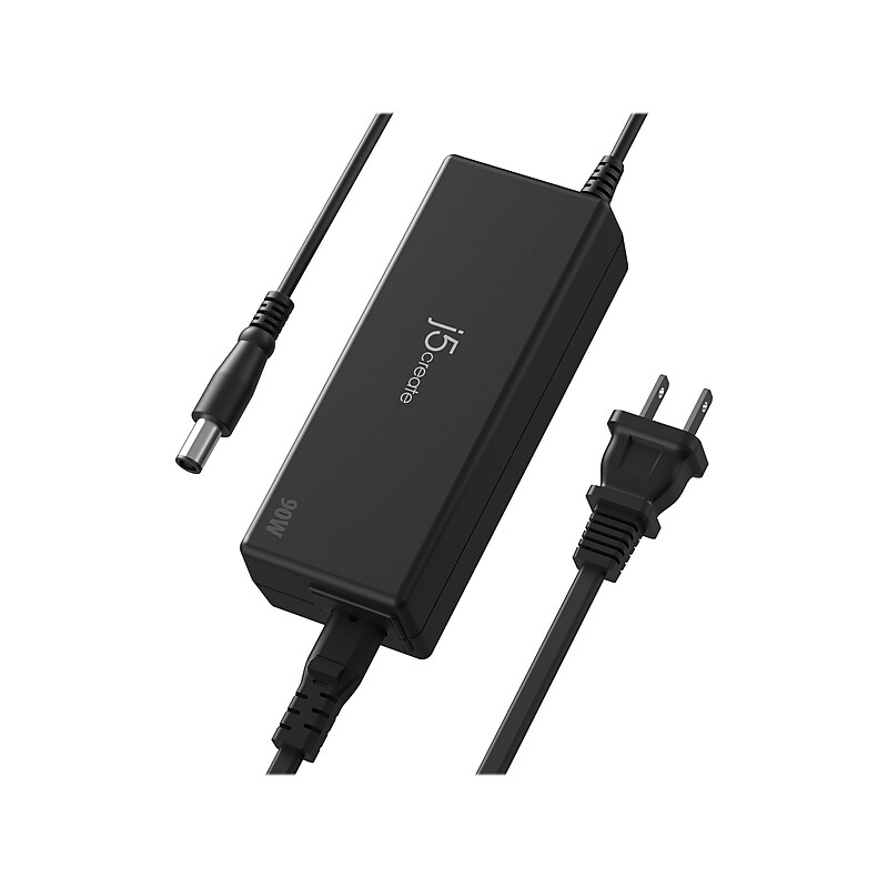 j5create 90W, Power Adapter for Dell Inspiron/Latitude Laptop, Black (JUP1090D) image 1