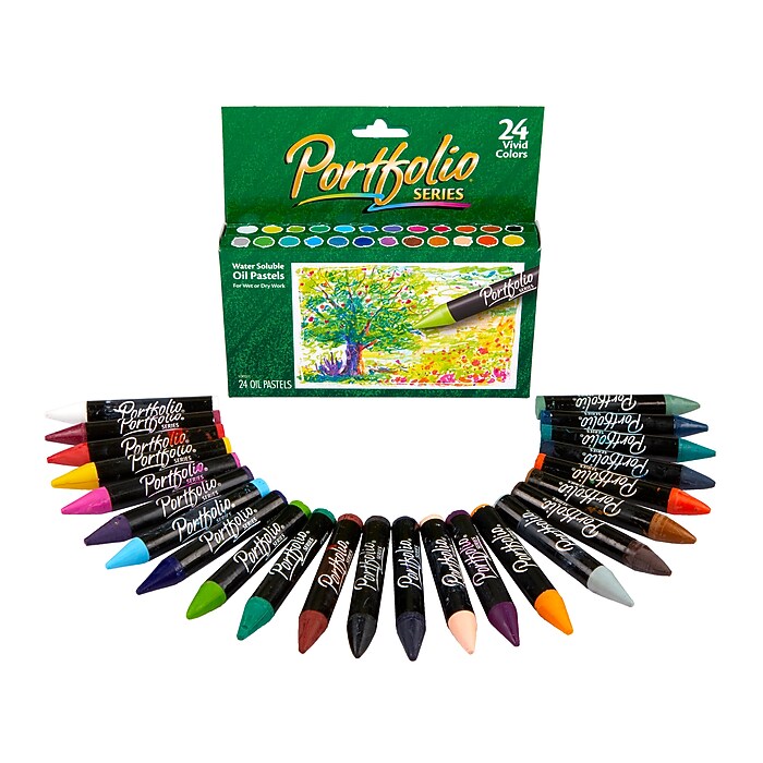Crayola Portfolio Series Oil Pastels, Assorted Colors, 24/Box (52