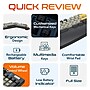 Delton KB450 Wireless Ergonomic Gaming Mechanical Keyboard with Wrist Pad, Black (DKBEM450-WR)~#|#~EA637E0C-17E5-44E0-BA8137BB4976E083_sc7
