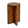 Storied Home Paulownia Wooden Round Accent Table, Brown (EC1710)~#|#~EA6540E0-1178-47BD-B0F8555DFEA379B2_sc7