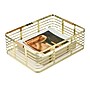 mDesign Steel Organizer, Soft Brass/Natural (25946) ~#|#~EA66ABF2-C3D6-44A7-9004B1464D54B469_sc7
