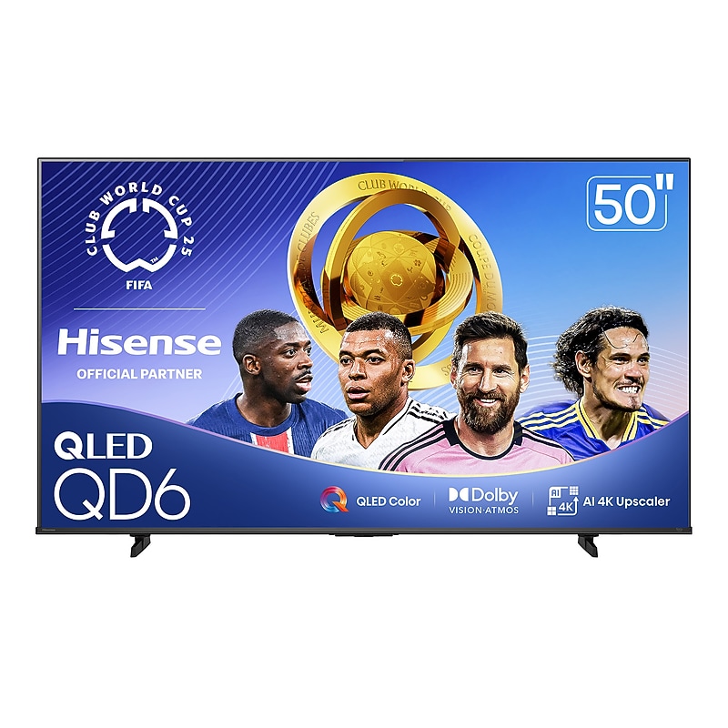 Hisense 50" Class QD6 Series QLED 4K Fire TV, Black (50QD6QF) image 1