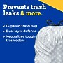 Glad ForceFlex Tall 13 Gallon Drawstring Kitchen Trash Bag, Grey, 100 Total Bags (70427)~#|#~EA686FBE-EB9A-49B0-B0312F3810ECCDDC_sc7