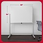 TRU RED™ Magnetic Painted Steel Mobile Dry Erase Board, Aluminum Frame, 4' x 3' (TR62619)~#|#~EA6E97B7-9713-4014-AEDE52333F33CD07_sc7