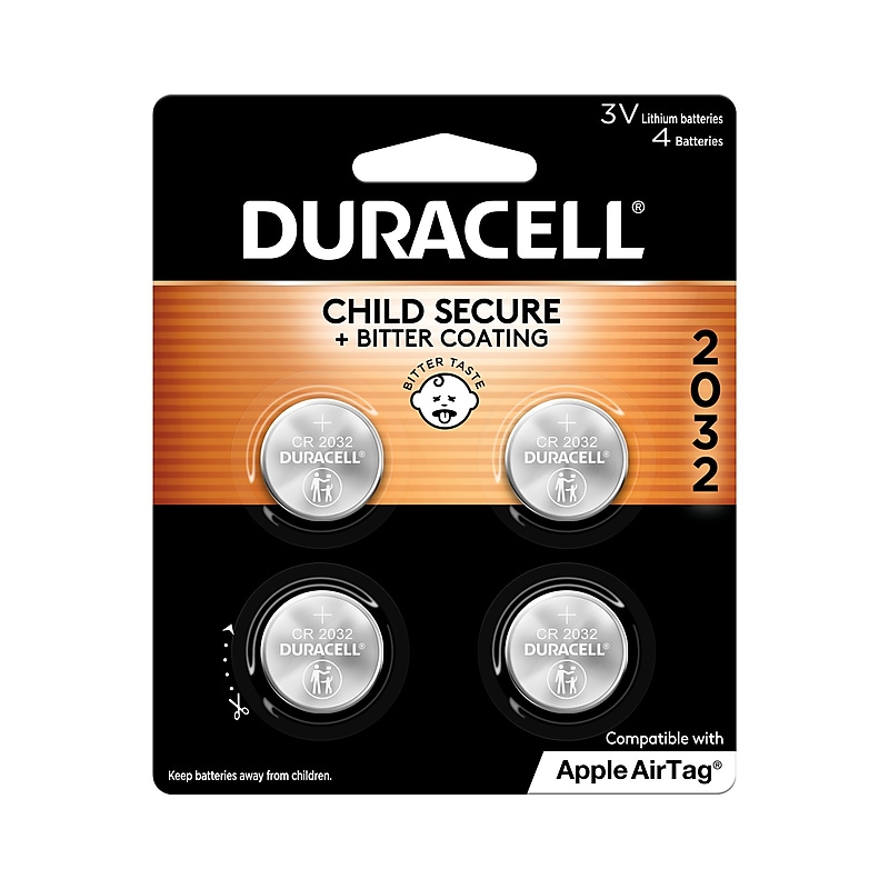 Duracell 2032 Lithium Battery, 4/Pack (DL2032B4PK05) image 1