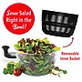 Brentwood Salad Spinner with 5-Qt. Serving Bowl, Black/White (KA-5030BK)~#|#~EA73FB8B-021F-498E-B67895483D65B501_sc7
