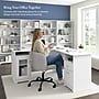 Bush Furniture Cabot 60"W L Shaped Computer Desk with Storage, White (WC31930K)~#|#~EA77181D-2F59-4215-B5E8243423167B6E_sc7