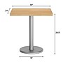 Flash Furniture Bennett Wooden Commercial Indoor Table, 30" x 24", Natural Top/Silver Base (GSF2430NTTR18S)~#|#~EA794FD1-436F-4706-B37A0FFB890CBB9A_sc7