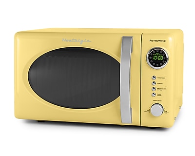 Nostalgia Retro 0.7 Cubic Foot Countertop Microwave, Yellow (NRMO7YW6A) Simolary simolary.com