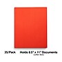 Staples Smooth 2-Pocket Paper Folder, Orange, 25/Box (27535-CC)~#|#~EA7C57BB-A785-4784-AA9FEAF850A0783A_sc7