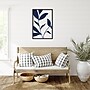 Amanti Art Modern Blue Botanical Abstract Print No 3 by The Creative Bunch Studio Wood Framed Wall Art Print, 23" x 33"~#|#~EA82F5D4-6F94-4998-849B4A9B35997527_sc7