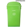 Alpine Industries Polypropylene Recycling Bin, 23 Gallon, Lime Green  (ALP477-LGRN)~#|#~EA832B0A-0DC8-4363-953A9805881F375E_sc7