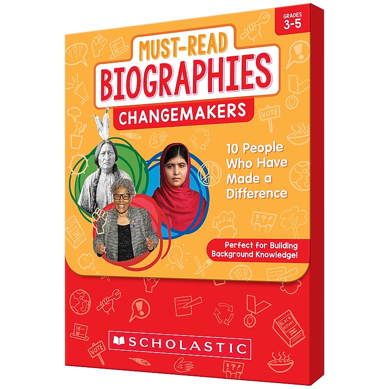 Scholastic Teaching Solutions Must Read Biographies Changemakers Boxed Set, 62/Set image 1