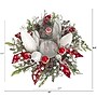Nearly Natural Artificial Holiday Lighted Forest Candle Holder Table Christmas Arrangement, 15" (A1839)~#|#~EA846652-F7D9-4F7A-850ADE6867E1662B_sc7