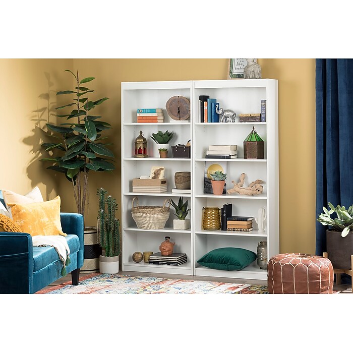 South Shore Axess 5-Shelf Bookcase, Pure White (7250768C) | Staples
