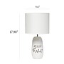 Simple Designs Table Lamp, White  (LT2132-WHT)~#|#~EA8A7CAF-B96C-415A-B3751101665F0B06_sc7