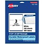 Avery Laser/Inkjet Rectangle Waterproof Multipurpose Labels, 8.375"  x 3.25", White, 300/Box (94251)~#|#~EA8D0826-25CF-4C1C-96784F47E81D5656_sc7