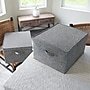 Household Essentials Extra Large Stackable Folding Fabric Storage Bin, 10" x 16"x 19", 52.64 Qt., Gray, 2/Pack (7515-1)~#|#~EA8D66E8-81E3-4128-82CC7B08EE675D8D_sc7