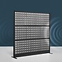 Luxor Studio Modular Wall Room Divider System Acoustic Panel, 70" H x 70" W, Freestanding, Gray, PET (PPWL002)~#|#~EA8EC460-00BB-4EAD-8ED877464F5526DE_sc7